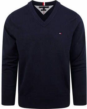 Tommy Hilfiger Sweater Pullover V-Hals Navy