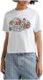 Tommy Hilfiger Kleurrijk Grafisch Print T-shirt White Dames - Thumbnail 1