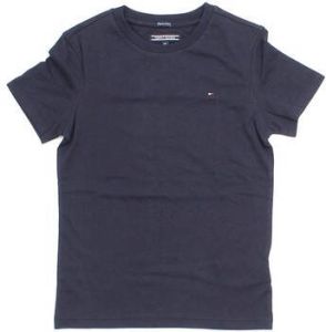 Tommy Hilfiger T shirt van biologisch katoen donkerblauw