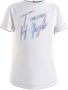Tommy Hilfiger Kids T-shirt met glanzend opschrift - Thumbnail 1