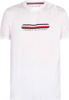 Tommy Hilfiger T-shirt Korte Mouw Lounge T-shirt met grafische streep