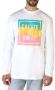 Tommy Hilfiger Lente Zomer Langemouw Ronde Hals Logo T-Shirt White Heren - Thumbnail 1