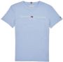 Tommy Hilfiger T-shirt van biologisch katoen lichtblauw - Thumbnail 3