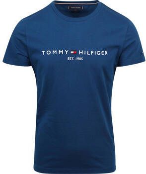 Tommy Hilfiger T-shirt Logo Indigo Blauw