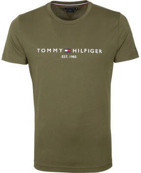 Tommy Hilfiger T-shirt Logo T-shirt Donkergroen
