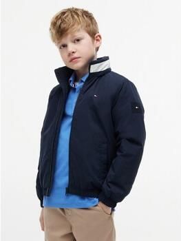Tommy Hilfiger gewatteerde winterjas donkerblauw Jongens Nylon Opstaande kraag - Foto 4