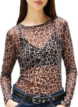 TOMMY JEANS Shirt met lange mouwen TJW SLIM AOP MESH LS TOP EXT - Foto 6