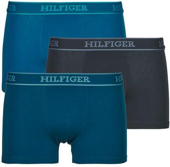 Tommy Hilfiger Biologisch Katoenen Boxers Pak Stretch Shorty Blue Heren