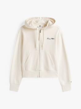 Tommy Hilfiger Sweatvest SCRIPT REG PIQUE ZIP-UP HOODIE met script-logo-opschrift - Foto 5