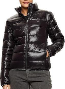 TOMMY JEANS Gewatteerde jas TJW ESSENTIAL TAPE JACKET EXT in glanzende uitstraling met vulling