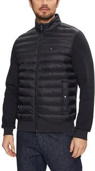 Tommy Hilfiger Blauwe Gewatteerde Jas Mix Media Stand Kraag Blue Heren - Foto 7