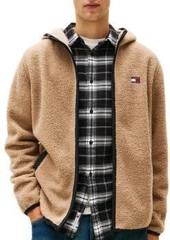TOMMY JEANS Pluchen jack TJM REG BADGE TEDDY ZIP TRU EXT Vrijetijdsjas overgangsjas teddyjas met logopatch - Foto 6