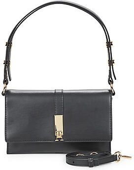 Tommy Hilfiger Schoudertas TH HERITAGE SHOULDER BAG dames avondtas clutch mini bag handtas goudkleurige details