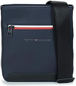 Tommy Hilfiger Blauwe Heren Schoudertas Contrast Details Blue Heren