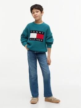 Tommy Hilfiger Archive straight leg jeans mediumblauw Jongens Denim Effen - Foto 4