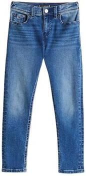 Tommy Hilfiger Slim fit jeans SCANTON Y SLIM FIT DKBLUE JEANS in blauwe wasbeurt met logo-badge