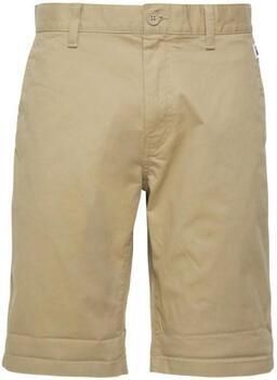 Tommy Hilfiger Beige Heren Shorts Slim Fit Geborduurd Beige Heren