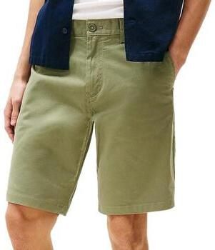 Tommy Jeans Slim fit korte chino van katoenmix model 'SCANTON'