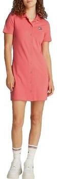 Tommy Hilfiger Korte Jurk Robe Tommy Jeans Pique Polo Rose