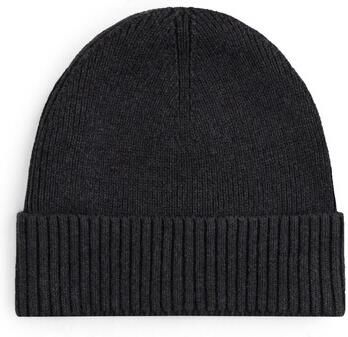 Tommy Hilfiger Gebreide muts TH FLAG PIMA COTTON BEANIE met logoborduurwerk met kasjmier aandeel Unisex