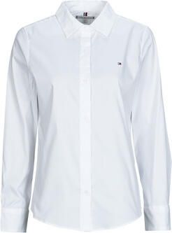 TOMMY HILFIGER Dames Blouses Ess Poplin Regular Shirt Wit