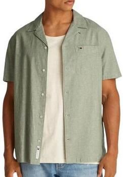 Tommy Jeans Regular fit vrijetijdsoverhemd van een mix van katoen en linnen - Foto 5