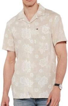 TOMMY JEANS Overhemd met korte mouwen TJM REG SLUB AOP SS SHIRT EXT