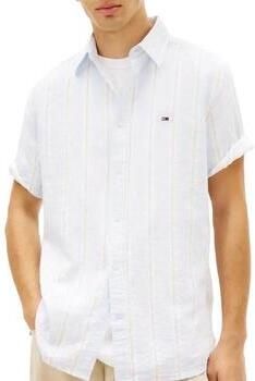 TOMMY JEANS Heren Overhemden Tjm Reg Seersuckr Ptrn Shirt Ext Lichtblauw - Foto 7