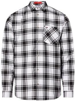 Tommy Jeans Heren Overhemd Geruit Wit Herfst Winter White Heren - Foto 3