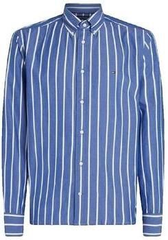 Tommy Hilfiger Overhemd Lange Mouw Chemise rayée bleu et blanc MW0MW385600A4