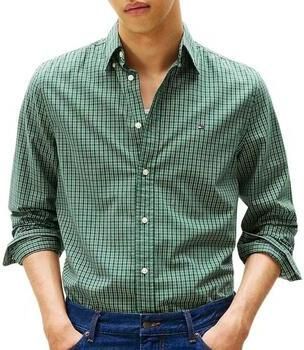 Tommy Hilfiger Overhemd Lange Mouw Flex Poplin