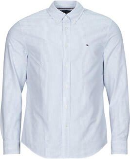 Tommy Hilfiger gestreept regular fit overhemd HERITAGE OXFORD STRIPE shirt blue white - Foto 5
