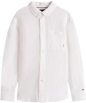 TOMMY HILFIGER Jongens Overhemden Linen Blend Relaxed Shirt Ls Wit - Foto 6