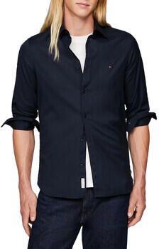Tommy Hilfiger Herenoverhemd in slim fit met geborduurd logo Blue Heren