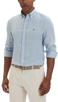 TOMMY HILFIGER Heren Overhemden Pigment Dyed Li Solid Rf Shirt Lichtblauw - Foto 10