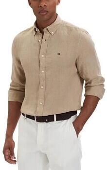 TOMMY HILFIGER Heren Overhemden Pigment Dyed Li Solid Rf Shirt Beige - Foto 11