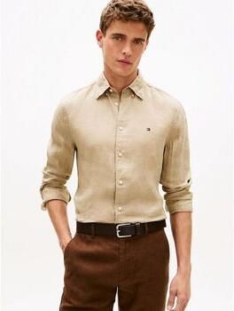 Tommy Hilfiger Overhemd Lange Mouw MW0MW41530 PGMNT DYED-RBT SANDALWOOD - Foto 14