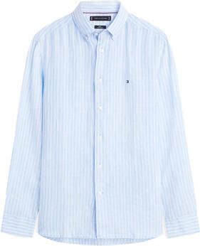 TOMMY HILFIGER Heren Overhemden Linen Bengal Stripe Rf Shirt Lichtblauw - Foto 7