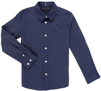 Tommy Hilfiger Overhemd met lange mouwen SOLID STRETCH POPLIN SHIRT L S met logo-borduurwerk voor kinderen tot 16 jaar - Foto 9