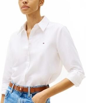 Tommy Hilfiger Overhemdblouse OXFORD RELAXED FIT SHIRT met blousekraag en borduursel - Foto 7