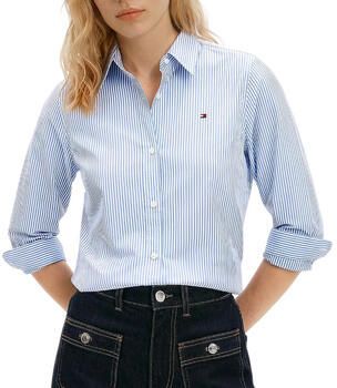 TOMMY HILFIGER Dames Blouses Ess Poplin Regular Shirt Lichtblauw - Foto 4