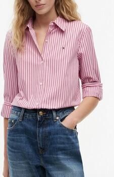 Tommy Hilfiger regular fit blouse met lange mouwen van puur katoen - Foto 3
