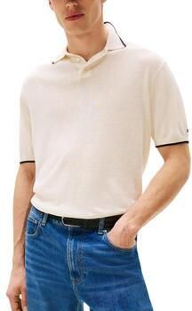 Tommy Hilfiger Polo Shirt Korte Mouw TENCEL LINEN KNITTED MW0MW40539
