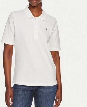 Tommy Hilfiger Poloshirt 1985 Regular Fit Pique Premium Polo met logo-borduursel met zijsplitten - Foto 4