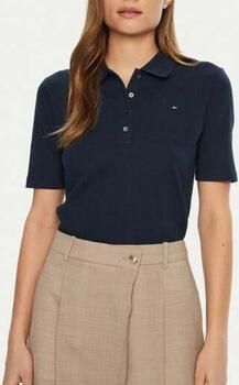 Tommy Hilfiger Poloshirt 1985 Regular Fit Pique Premium Polo met logo-borduursel met zijsplitten - Foto 4