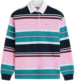 TOMMY JEANS Dames Truien & Vesten Tjw Rlx Multi Stripe Rugby Ext Multi - Foto 10