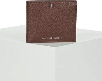Tommy Hilfiger Elegante leren portemonnee met contrastdetails Brown Heren