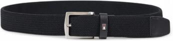 Tommy Hilfiger Gevlochten riem DENTON ELASTIC 3.5 Flexibel in grootte verstelbaar elastisch metaal logo