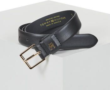 Tommy Hilfiger Leren riem met hoekige gesp