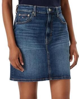 Tommy Jeans regular fit jeansrok van katoenmix model 'MOM'